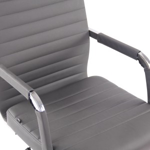 Silla de Oficina BERLIN, en Piel, Color Negro