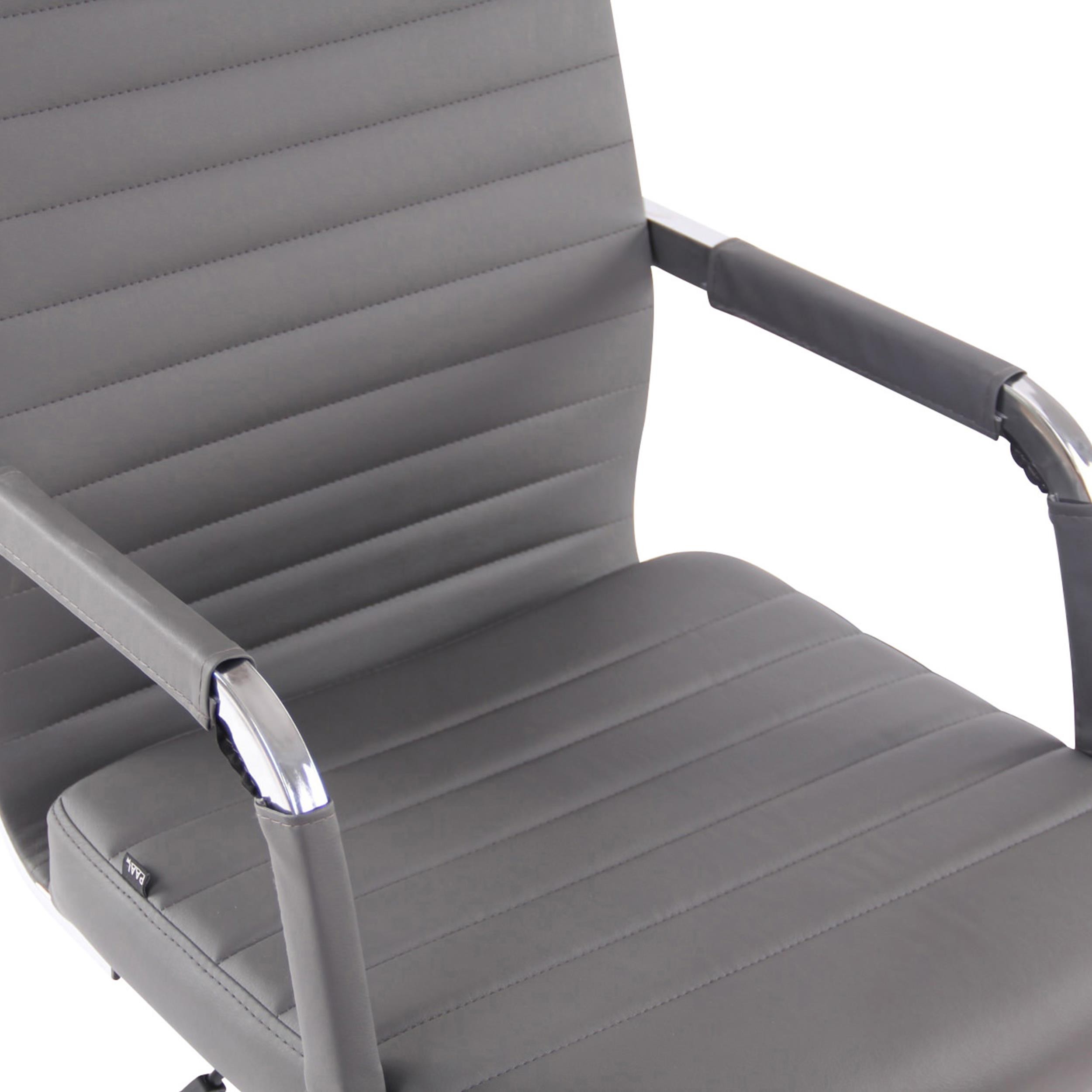 Silla de Oficina BERLIN, Elegante Diseño, Muy Confortable, en Piel Negro