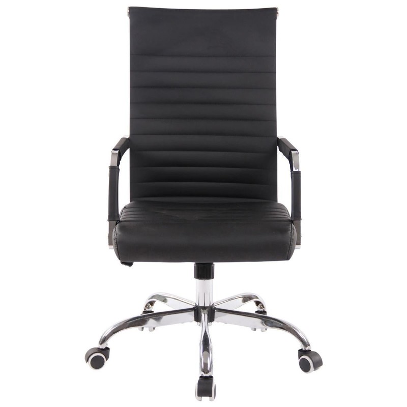 Silla de Oficina BERLIN, en Piel, Color Negro