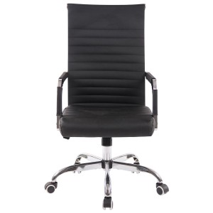 Silla de Oficina BERLIN, en Piel, Color Negro