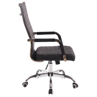 Silla de Oficina BERLIN, en Piel, Color Negro 2