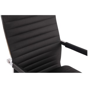 Silla de Oficina BERLIN, en Piel, Color Negro