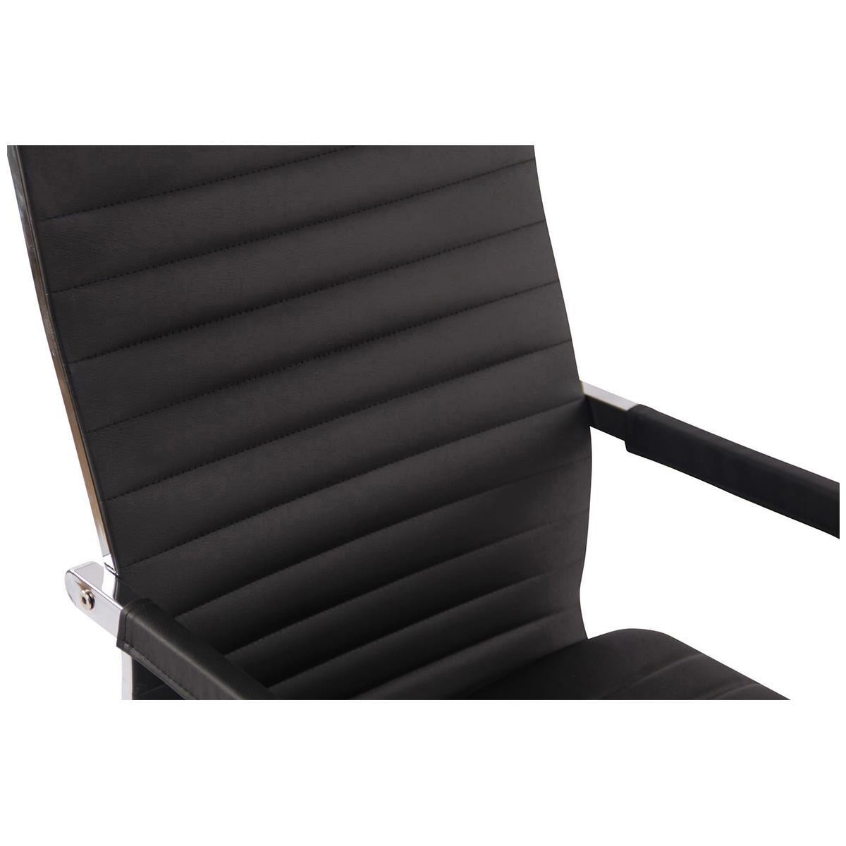 Silla de Oficina BERLIN, Elegante Diseño, Muy Confortable, en Piel Negro