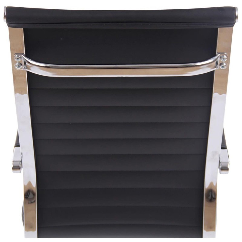 Silla de Oficina BERLIN, en Piel, Color Negro