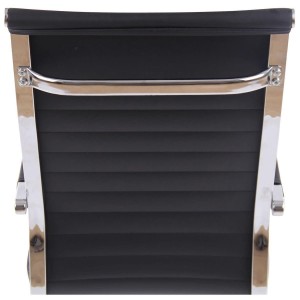 Silla de Oficina BERLIN, en Piel, Color Negro