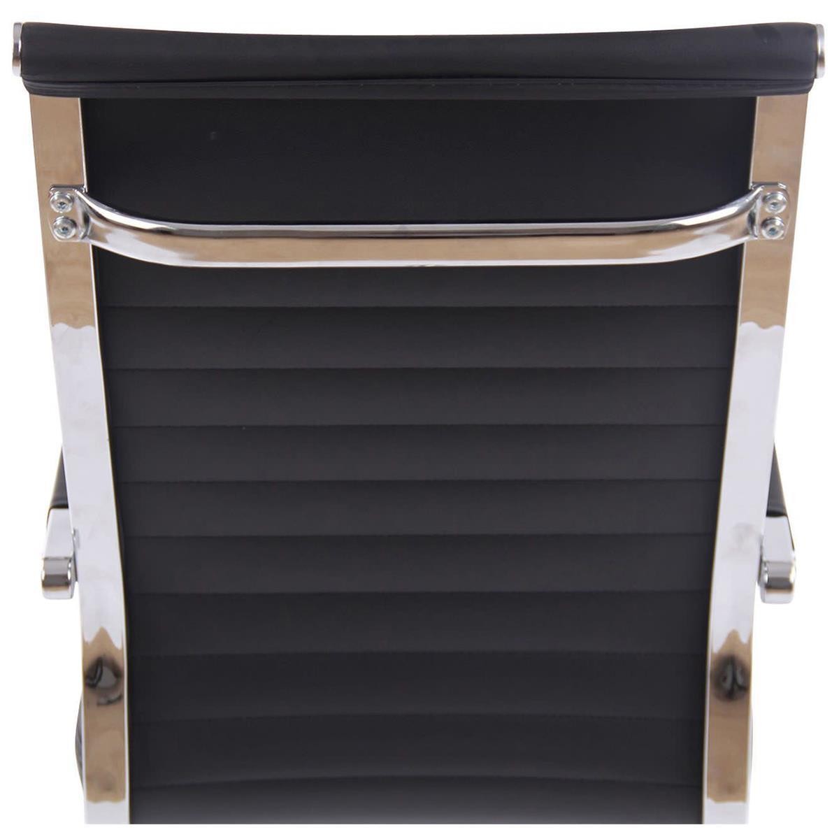 Silla de Oficina BERLIN, Elegante Diseño, Muy Confortable, en Piel Negro