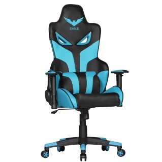 Silla Gaming EAGLE en Piel Negro/Azul