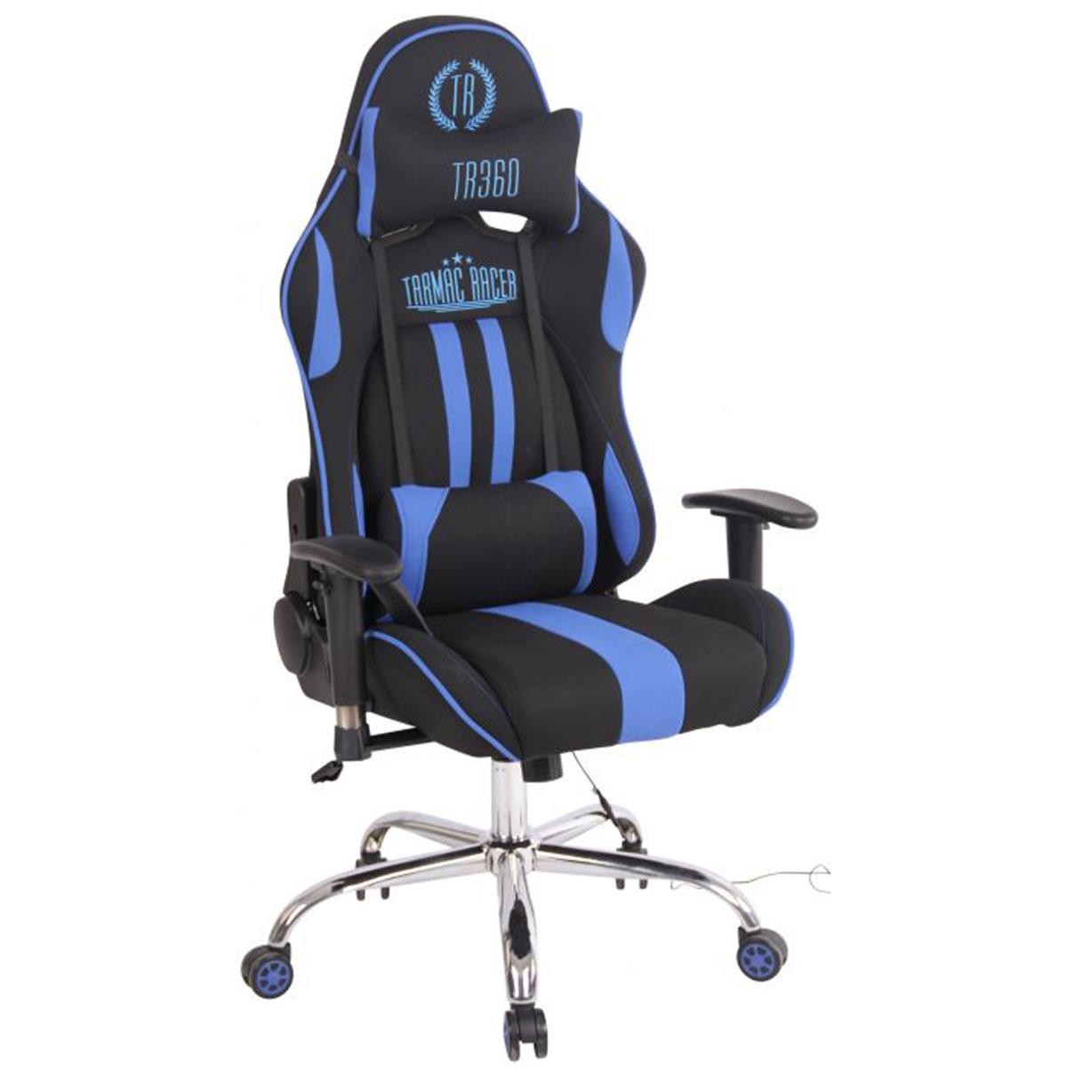 Silla Gaming INDY TELA, Respaldo Reclinable, Función de Calor y Masajes, Negro