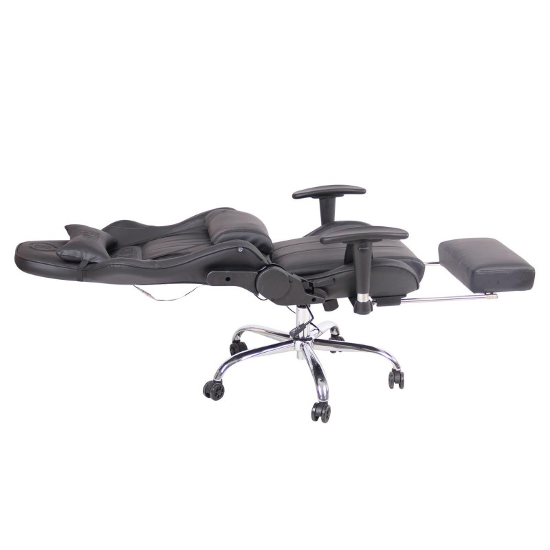 Silla Gaming LAUDA en Piel Negro