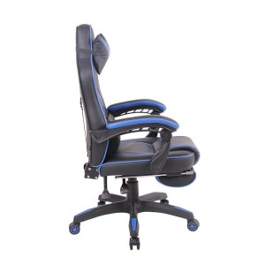 Silla Gaming MARQUEZ, En piel, Color Negro