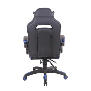 Silla Gaming MARQUEZ, En piel, Color Negro