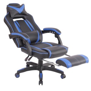 Silla Gaming MARQUEZ, En piel, Color Negro