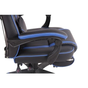 Silla Gaming MARQUEZ, En piel, Color Negro