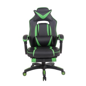 Silla Gaming MARQUEZ, En piel, Color Negro