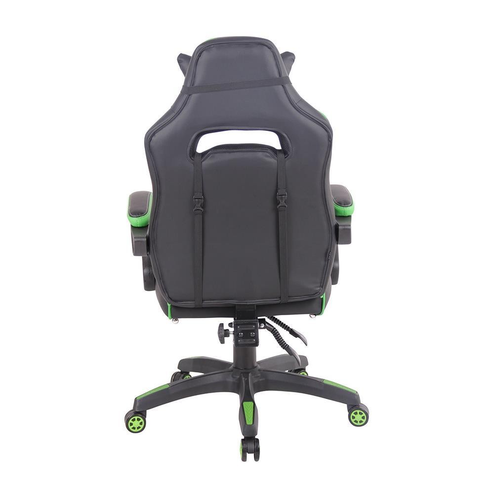 Silla Gaming MARQUEZ, Exclusivo Diseño, Cojines Lumbar y Cervical, En Piel Negro