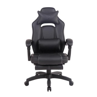 Silla Gaming MARQUEZ, En piel, Color Negro 2