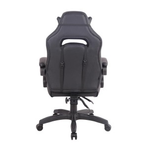 Silla Gaming MARQUEZ, En piel, Color Negro