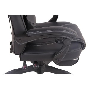 Silla Gaming MARQUEZ, En piel, Color Negro