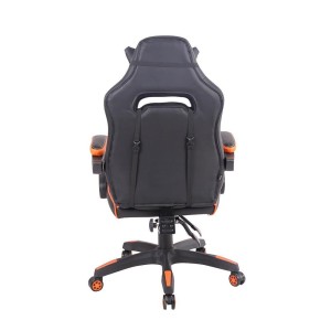 Silla Gaming MARQUEZ, En piel, Color Negro