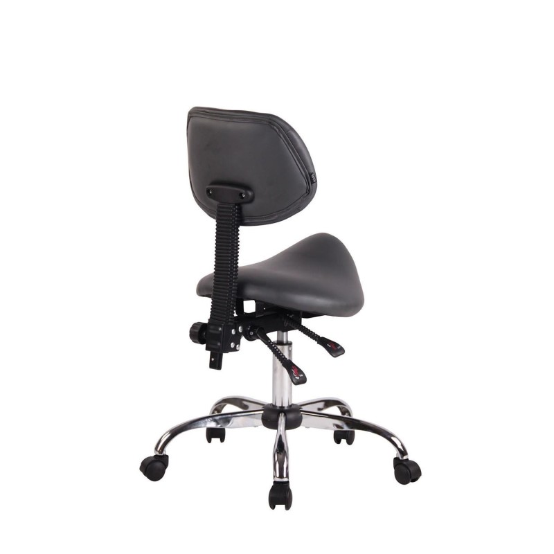 Taburete de Trabajo NEKO en Piel Gris