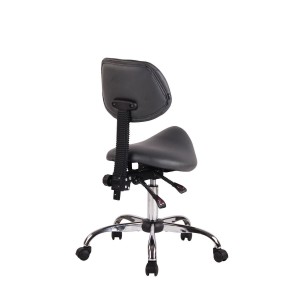 Taburete de Trabajo NEKO en Piel Gris