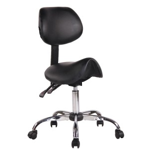 Taburete de Trabajo NEKO en Piel Gris
