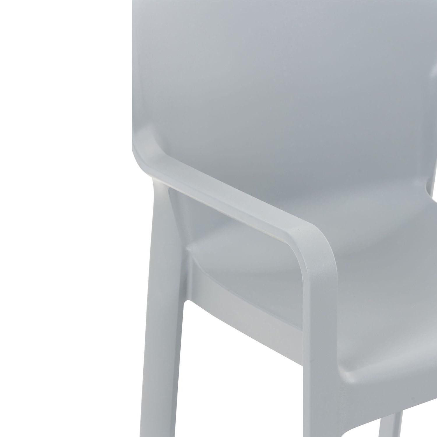 Silla de Confidente SAMOS, Diseño Moderno, Apilable, color Negro