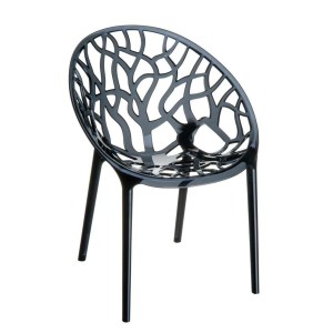 Silla de Confidente CRISTY, Apilable, Color Negro