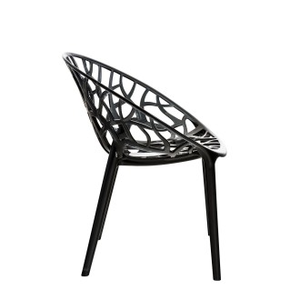 Silla de Confidente CRISTY, Apilable, Color Negro 2