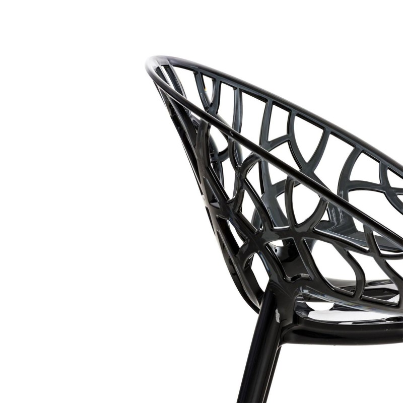 Silla de Confidente CRISTY, Apilable, Color Negro