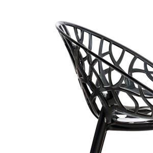 Silla de Confidente CRISTY, Apilable, Color Negro