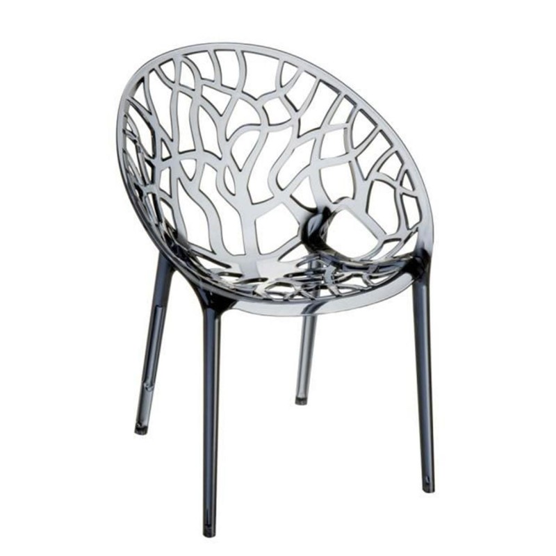 Silla de Confidente CRISTY, Apilable, Color Negro