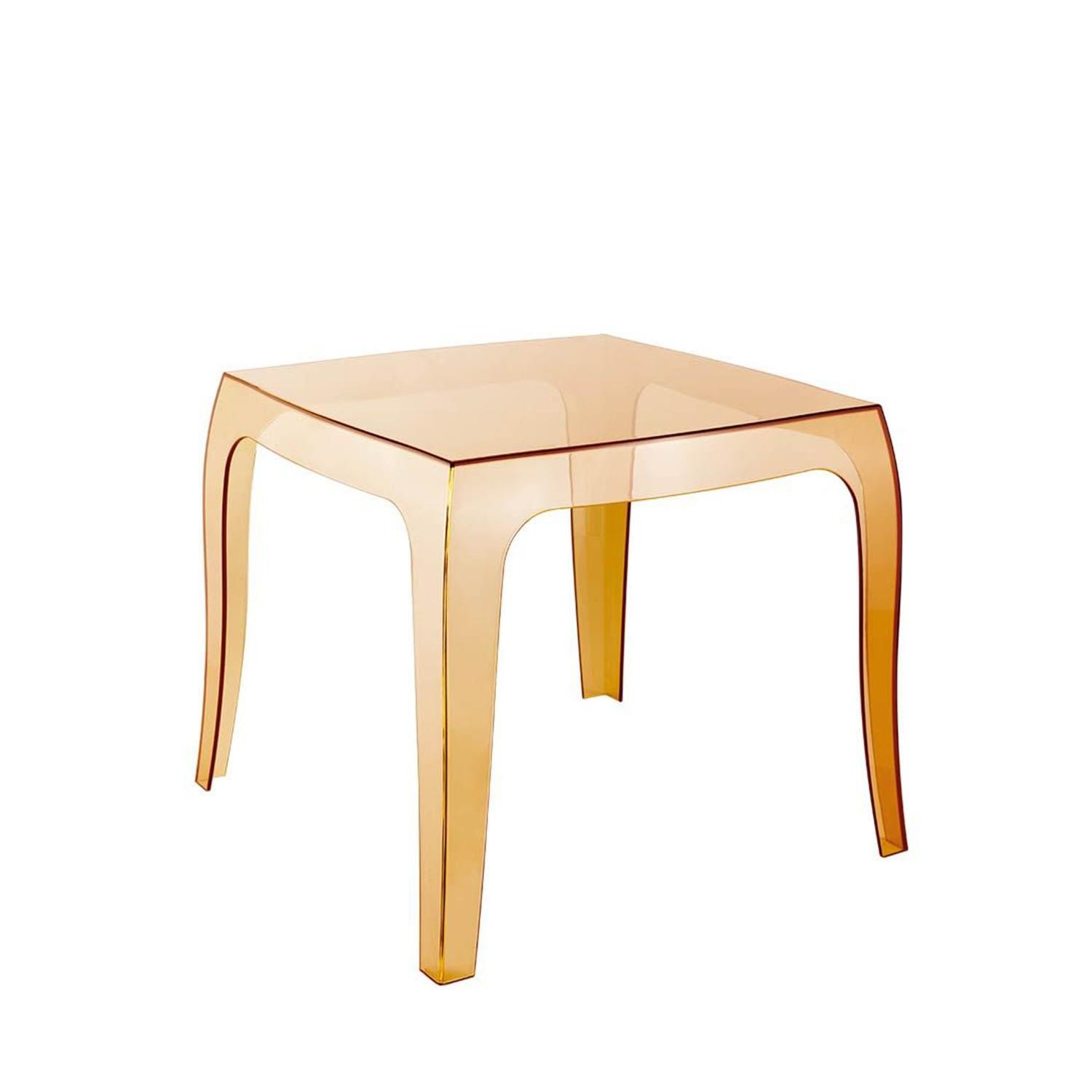 Lote 2 Sillas de Confidente y Mesa CRISTY, Moderno Diseño y Estructura Resistente, Color Naranja