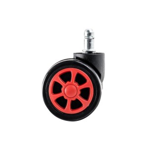 5x Ruedas Gaming, Universales, 11mm, Color Negro