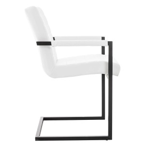 Silla de Confidente LUIS en Piel Negra