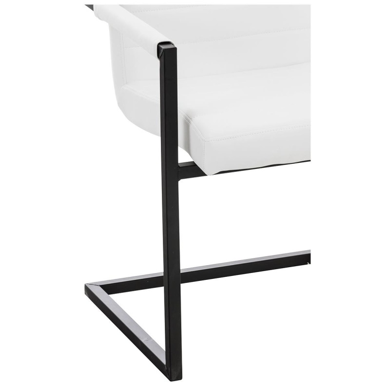 Silla de Confidente LUIS en Piel Negra