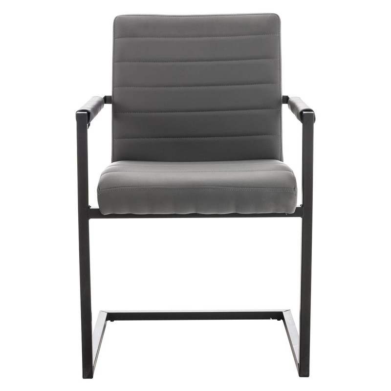 Silla de Confidente LUIS en Piel Negra