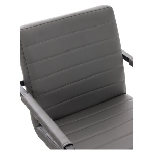 Silla de Confidente LUIS en Piel Negra