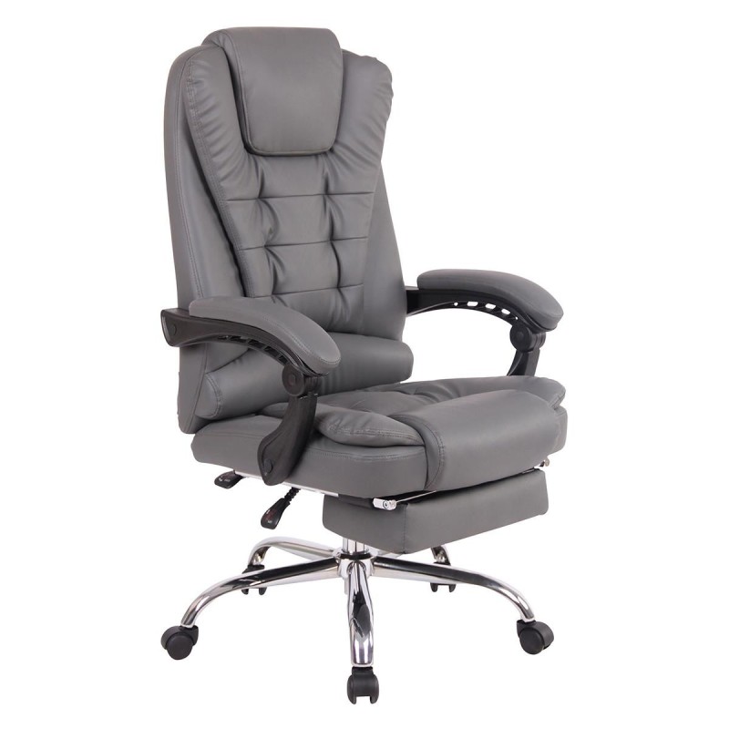 Sillón de Oficina JAMES en Piel Negra