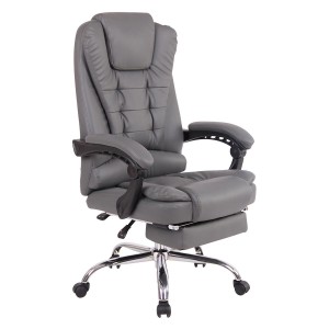 Sillón de Oficina JAMES en Piel Negra