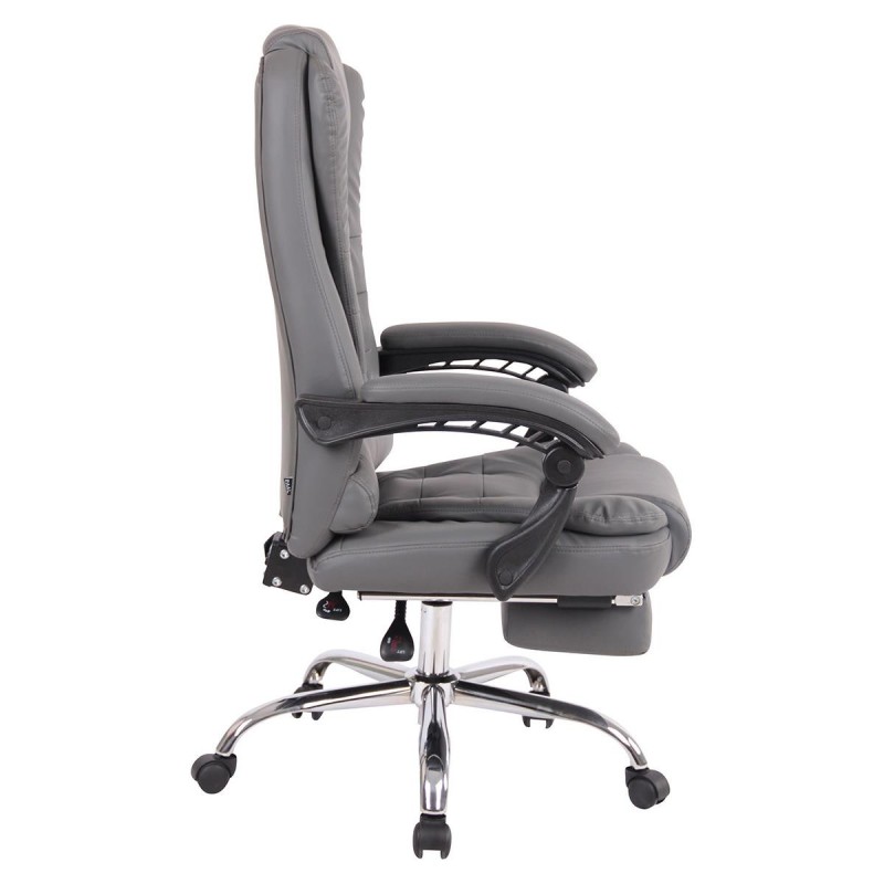 Sillón de Oficina JAMES en Piel Negra