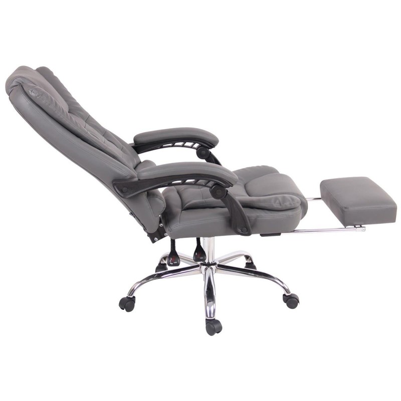 Sillón de Oficina JAMES en Piel Negra