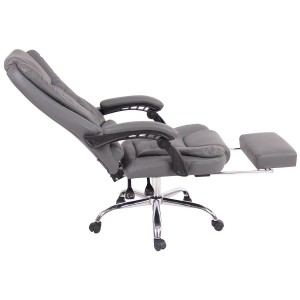 Sillón de Oficina JAMES en Piel Negra