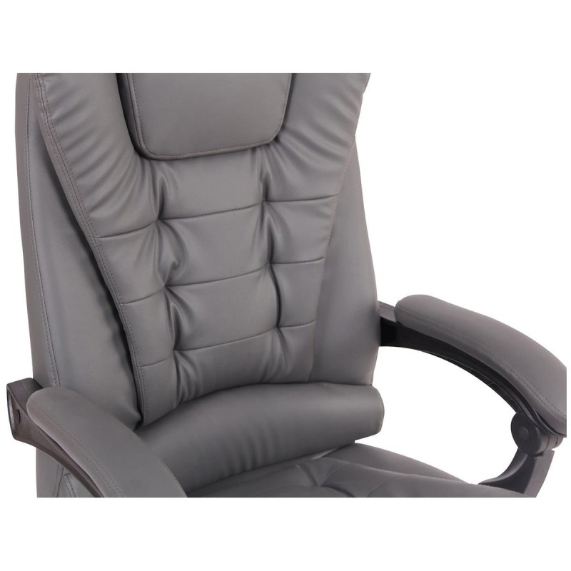 Sillón de Oficina JAMES en Piel Negra