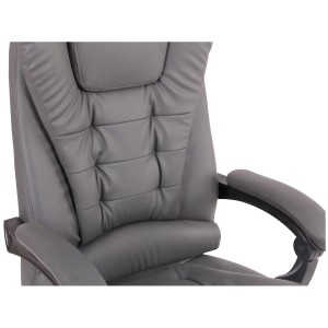 Sillón de Oficina JAMES en Piel Negra