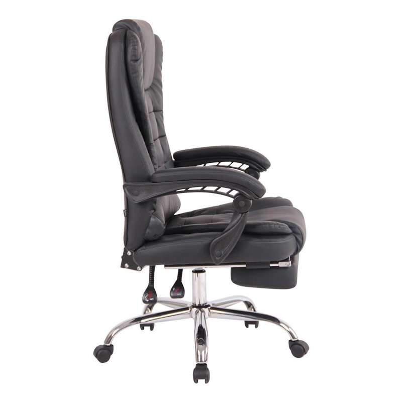 Sillón de Oficina JAMES en Piel Negra