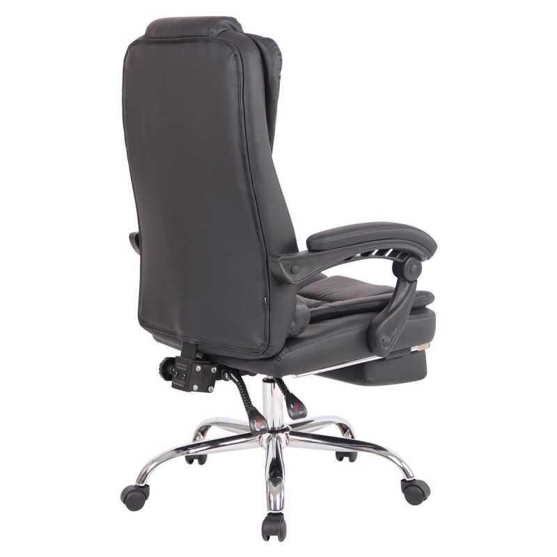 Sillón de Oficina JAMES en Piel Negra