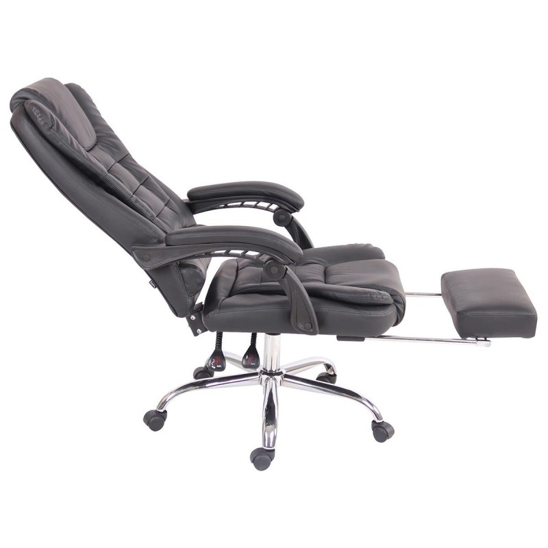 Sillón de Oficina JAMES en Piel Negra