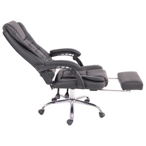 Sillón de Oficina JAMES en Piel Negra