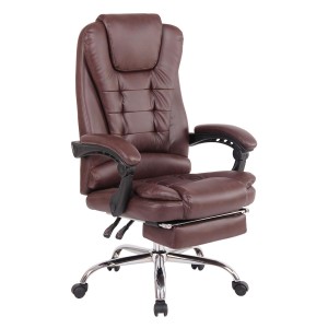 Sillón de Oficina JAMES en Piel Negra